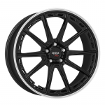 R19x8.5J 5X112 ET40 CB-66.6 Black matt/polished lip