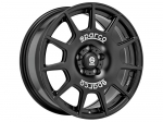 R17x7.5J 5X114.3 ET45 CB-73.1 Matt Black White Lettering