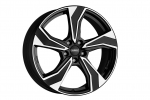 R17x7J 5X108 ET40 CB-63.4 Black/polished