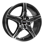 R18x8J 5X114.3 ET40 CB-67.1 Black Polish