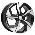 R19x8J 5X114.3 ET50 CB-67.1 Black polished with powder coating