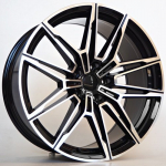 R20x8.5J 5X120 ET30 CB-72.6 Black Face Machined