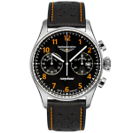 Bauhaus Aviation Tornado Quartz 27705 Black/Orange Rankinis laikrodis