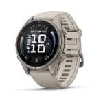 Garmin fēnix 9 43 mm Titanium/Fog Grey Silicone Sportinis i&scaron;manusis laikrodis