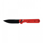 KNIVESPL The First Sandvik 14C28N Red G10 Sulankstomas peilis
