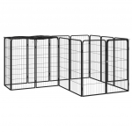 &Scaron;unų aptvaras 14 segmentų juodas 50x100cm plienas
