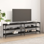 vidaXL Televizoriaus spintelė, juoda, 160x30x50cm, apdirbta mediena