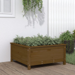 Sodo lovelis medaus rudas 825x825x39cm pu&scaron;ies masyvas
