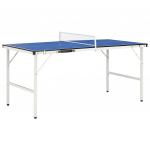 15 m stalo teniso stalas su tinklu 152x76x66 cm mėlynas