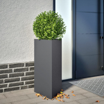 Sodo lovelis antracito 40x345x75cm plienas trikampis