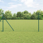 Tvora su stulpais Žalia 14 x 10 m Plienas ir PVC