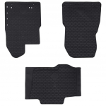 Automobilių kilimėlis 3 pcs Juoda Guma