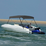 Bimini vir&scaron;aus stogelis antracito 180x130x110cm 2 lankai