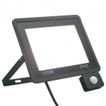 LED prožektorius su jutikliu &scaron;altos baltos spalvos 100W