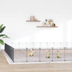 Augintinių narvas 52 segmentai juodas 35x35cm plienas