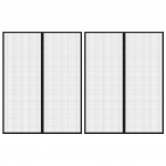 Tinkleliai nuo vabzdžių durims 2vnt juodi 230x160cm