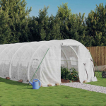 &Scaron;iltnamis su plieno rėmu baltos spalvos 16x3x2m 48m&sup2;