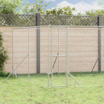 Lauko voljeras &scaron;unims sidabrinis 8x4x2m plienas