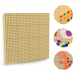 MASTERKIDZ sieninė STEM lentelė kūrybai ir pažinimui su tvirtinimo skydeliu 80 x 80 cm