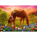 Dėlionė Puzzle 500 Horses in the Meadow Trefl 37451