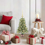 Kalėdų eglutė su 150 LED s stovu Žalia 65 cm PE