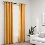Naktinės užuolaidos su kilputėmis 2vnt geltonos 140x225cm