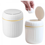 Mini &scaron;iuk&scaron;liadėžė su atidaromu dangteliu balta