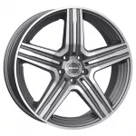 MAK Lewis (Max Load 1050 kg) Made in Italy R20 8J 5x112 ET40 CB66.6 Gun Met-Mirror Face
