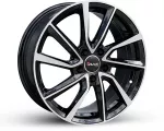 AVUS AC-518 (max load:690kg) Made in Italy R16 6.5J 5x110 ET35 CB65.1 Black Polished