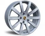 Porsche Cayene S original Rear wz 39018 (9Y0-601-025-C) (Front + Rear only) R19 9.5J 5x130 ET54 CB71.6 Silver