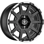 Sparco Dakar R18 8.5J 6x135 ET0 CB87.1 Matt Black Lip Polished+Rivets
