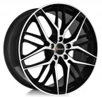 AVUS AF19 (Max Load 775 kg) Made in Italy R18 8J 5x112 ET30 CB66.7 Black Polished