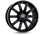 Keskin TUNING KT16 (max load:720kg) Germany T&Uuml;V certified R18 8J 5x112 ET30 CB66.6 MATT BLACK LIP POLISH