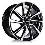 Avus AC-518 R17 7J 5x108 ET50 CB63.4 Black Polished