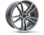 DY649 (Front + Rear only) R19 8.5J 5x120 ET30 CB72.6 Titanium Grey Diamond