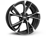 MAM RS6 (Max Load: 720kg) Germany T&Uuml;V certified R18 8J 5x112 ET30 CB66.6 BLACK FACE POLISH
