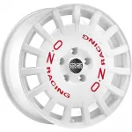 OZ Racing Rally Racing R17 8J 5x112 ET35 CB75 Race White Red Lettering