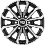 MSW 48 Van (Max Load 1350 kg) R16 6.5J 6x125 ET68 CB74.1 Gloss Black Full Polished