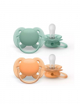 AVENT SCF091/03 "Ultra Soft" 0-6 m žalias/oranžinis čiulptukas