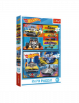 TREFL 34442 Dėlionė 2x70 "Hot Wheels" automobilių