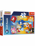 TREFL 17387 Dėlionė 60 Sonic veiksmo metu