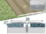 Profilis Effector A08 sujungimo | sidabrinis 270 cm 35x2 mm