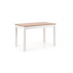 Virtuvinis stalas, rudas/baltas, 120 cm x 68 cm x 76 cm