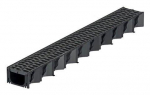 Drenažo latakas su plastikinėmis grotelėmis HexaLine, 1 m