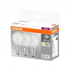 LED lemputė Osram P40, 4W, E14, 2700K, 470lm, 3 vnt.