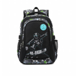 Mokyklinė kuprinė, juoda, 20 cm x 28 cm x 41 cm