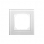 Vienvietis rėmelis LIREGUS EPSILON, baltas matinis stiklas