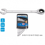 Kombinuotų terk&scaron;linių raktų rinkinys Super Ego 8-22 mm (8 vnt.)