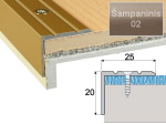 Profilis Effector A36 laiptams | &scaron;ampaninis 270 cm 25x20 mm