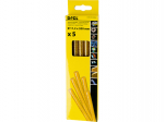 Drel Kar&scaron;tų klijų lazdelės 11,2 mm x 200 mm, su blizgučiais, aukso spalvos, 5 vnt.